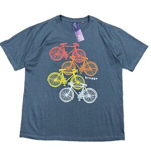 Fox Originals Brugge Colorful Bike town Mens XL Short Sleeve Graphic T Shirt